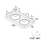 100002 9210 B-B Delta Light GRID Mini 67 In Trimless 2 встраиваемый точечный светильник — фото 1