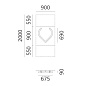 1202v00A Artemide ALPHABET OF LIGHT Настенный светильник с буквой v в нижнем регистре — фото 3