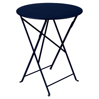 24592 Fermob Bistro Стол Ø60 см, цвет Deep Blue