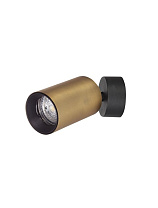 Black & Satin Gold Aluminium LED GU10 1x10 Watt 220-240 Volt IP20 Bulb Excluded D: 5.7 H: 13 cm