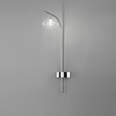 Бра Dolce Metal Lux, 1 лампа, хром, прозрачное стекло 260.901.01