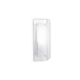 051840 Ideal lux Tudor настенное бра с прозрачным стеклянным корпусом и рассеянным светом