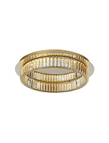 Triac Dimmable Platinum Gold Metal & Crystal LED 41Watt 220-240 Volt 2050Lm 3500K IP20 D: 60 H: 12 cm