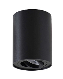 CLT 410C1 BL Crystal Lux Volo потолочный цилиндрический светильник чёрного цвета с направленным светом вниз