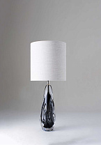 Charcoal shown with 12 Top Hat in Natural Linen with Cream Card lining