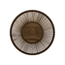 Clava Up - Wood Dark Oak Large Ø 49 x 16,6 cm