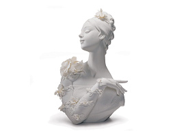1018024 Lladro My Fair Lady фарфоровый бюст женщины в шляпе