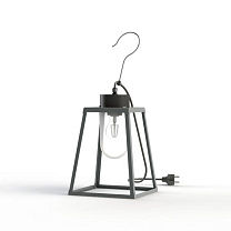 Lampiok 1 N° 1; Clear glass E27 52W Plug; Silk grey