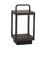 Dark Anthracite Die-Casting Aluminium LED 2 Watt 399Lm 3000K DC 5 Volt Beam Angle 108° IP65 Solar/USB Wire/Switch On/Off L: 18 W: 18 H: 36 cm