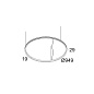 20577 9300 B Delta Light SUPERLOOP Подвесной светильник SLIM OUT 90 SBL — фото 1