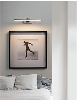 Nickel Metal & Acrylic LED 12 Watt 220-240 Volt 801Lm 3000K IP20 L: 37.6 W: 20.5 H: 5.5 cm