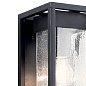 Mercer 16" 1 Light Wall Light Clear Seeded Glass Black уличный настенный светильник 59061BSL Kichler — фото 6