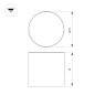 043955 Arlight Светильник SP-CYLINDO-R75-7W Warm3000 (WH, 110 deg, 230V) — фото 1