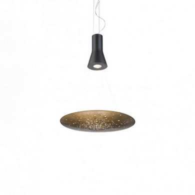 подвесной светильник с перфорированным плафоном бронзового цвета IP40