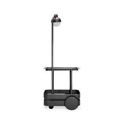 106514 Fatboy Jolly Trolley передвижной кофейный столик с лампой чёрного цвета
