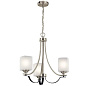 Tula 3 Light Convertible Chandelier Brushed Nickel люстра 52275NI Kichler — фото 1