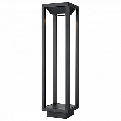 уличный ландшафтный светильник прямоугольной формы с открытым корпусом