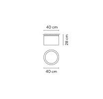 Guise,Ceiling Graphite 3000K,1-10V PUSH