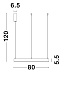 9190848 MOTIF Novaluce светильник LED 48Вт 230В 3360Lm 3000K IP20