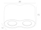 A5633PL-2WH Arte Lamp Falcon точечный накладной светильник GU10 2х50W — фото 4
