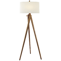 Tripod Floor Lamp французский воск с льняным абажуром