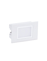 Sandy White Aluminium, Polycarbonate & Glass LED 3Watt 220-240Volt 203Lm IP65 3000K L:12 W:4.7 H:8 cm