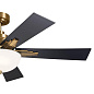 52" Vinea 5 Blade LED Indoor Ceiling Fan Brushed Natural Brass люстра-вентилятор 300345BNB Kichler — фото 12