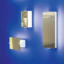 APPLIQUE A VOLET PIVOTANT/Blanc-Inox-miroir