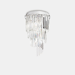168920 Ideal lux Carlton потолочный светильник с каскадными стеклянными подвесами