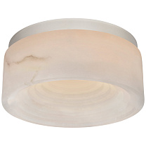 Otto Small Flush Mount полированный никель с алебастром