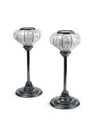 Фарфоровая статуэтка пары японских фонарей Japanese Lampstands Lladro 01008454