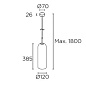 00-8108-DN-14 подвесной светильник Leds C4 Glam 385mm