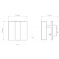 1058018 Enna Square Switched LED Astro lighting светильник для чтения матовый никель — фото 5