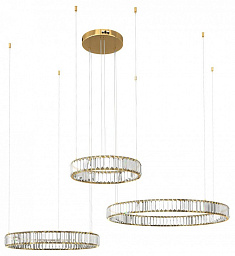 10135/3 Gold Loft It Crystal ring подвесная люстра с тремя хрустальными кольцами цвета золота