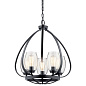 Tuscany 24" 5 Light Chandelier with Clear Seeded Glass Black люстра 44060BK Kichler — фото 2