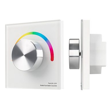 033756 Arlight Панель SMART-P5-RGB-G-IN White (3V, Rotary, 2.4G)