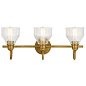 Avery 3 Light Vanity Light Natural Brass настенный светильник 45973NBR Kichler