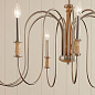 Karthe 9 Light Chandelier Beech and Brushed Nickel люстра 52471NI Kichler — фото 1
