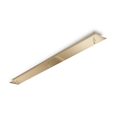 249285 Ideal Lux ROSONE LINEARE 3 LUCI OTTONE ceiling canopy for
