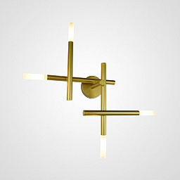 TRAVERSE-WALL01 Imperiumloft Traverse настенный светильник с геометрическим плафоном из дымчатого стекла