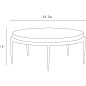 4392 Kelsie Cocktail Table Arteriors кофейный стол — фото 4