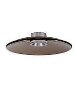 Triac Dimmable Dark Brown Glass Foggy Nickel Aluminium LED 33 Watt 220-240 Volt 1721Lm 3000K IP20 D: 50 W: 10.6 cm