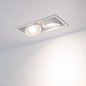 Встраиваемый карданный светильник Arlight CL-SIMPLE-S148x80-2x9W — фото 4