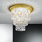 Kolarz MILORD CRYSTAL 0346.14L.3 потолочный светильник золото 24 карата ø50cm высота 46cm 1+3 лампы e27+e14 — фото 1