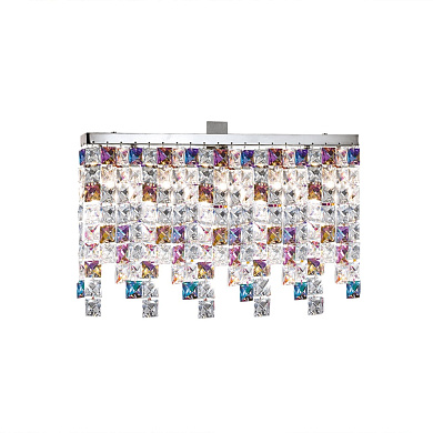 настенный светильник с подвесными элементами хром