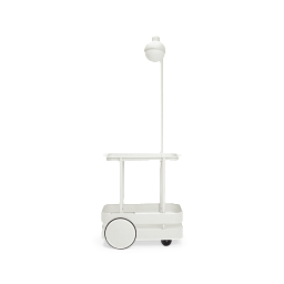 105834 Fatboy Jolly Trolley передвижной столик с встроенной лампой светло-серого оттенка