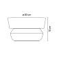 470022/10_10 Vibia Dots outdoor Настенный светильник Direct Surface Grazer Ø 20 x 12 см - 4700 — фото 1
