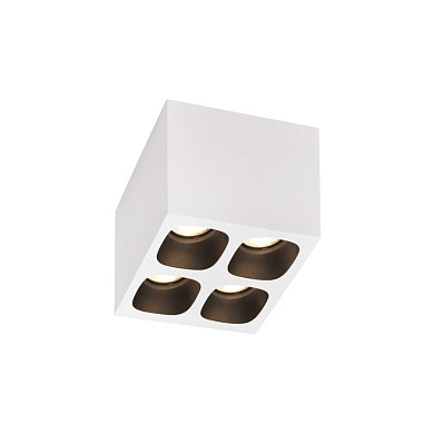 накладной потолочный светильник бело-черный