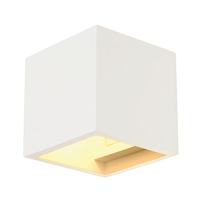 148018 SLV PLASTRA CUBE WL светильник настенный QT14 G9 42W, белый гипс