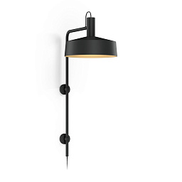 339620BK3 Wever Ducre Roomor настенный светильник чёрный с верхним креплением